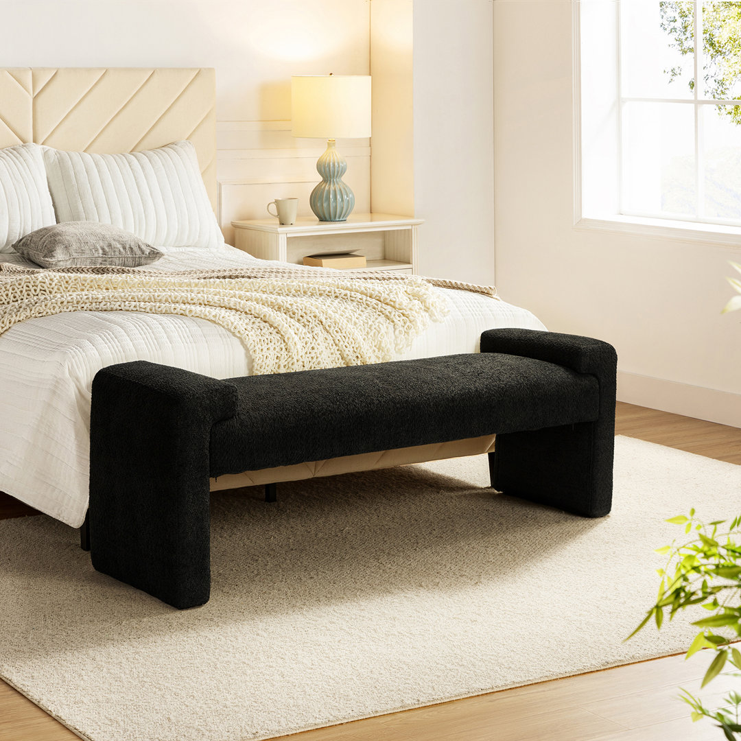 Arlesia 58.5'' W Modern Upholstered Accent Bench
